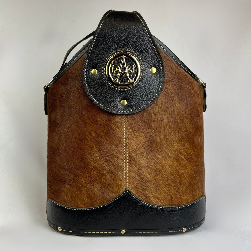 Kit Mateira Artesanal 5 Peças - Couro de Boi Legítimo com Cuia de Porongo