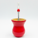 Cuia Premium Vermelha com Bomba Inox