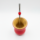 Cuia Premium Vermelha com Bomba Inox