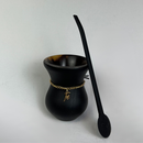 Kit Mateira Premium 5 Peças Preto Fosco com Cesta de Palha