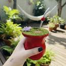 Cuia Premium Vermelha com Bomba Inox