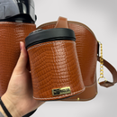 Kit Mateira Completo 5 Peças Couro Texturizado - Caramelo Premium