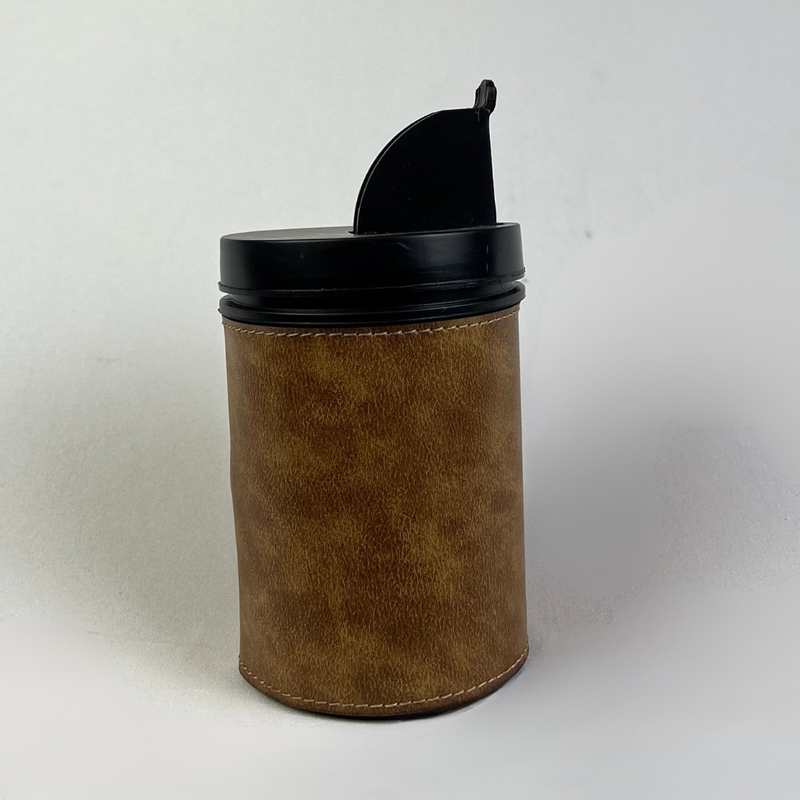 Kit Mateira Premium 5 Peças com Cuia de Porongo e Couro Legítimo - Caramelo