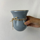 Kit Chimarrão Azul Acinzentado Premium 6 Peças Completo - Térmica 1L