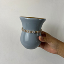 Kit Chimarrão Azul Acinzentado Premium 6 Peças Completo - Térmica 1L