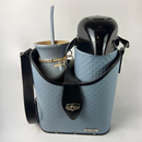 Kit Chimarrão Azul Acinzentado Premium 6 Peças Completo - Térmica 1L