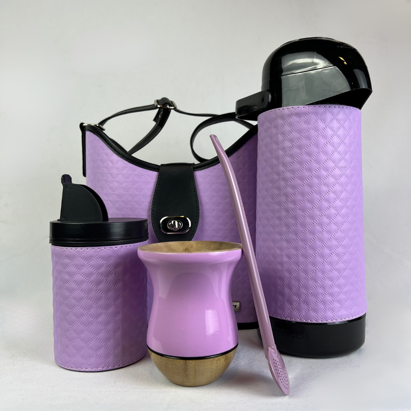 Kit Mateira Completo 5 Peças com Cuia e Bomba - Lilás