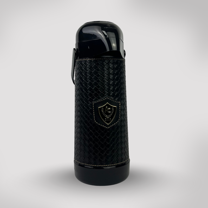 Kit Mateira Premium 6 Peças Preto Trançado - Faixa Geométrica Dourada