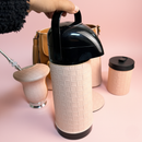 Kit Mateira Chimarrão Completo Rosa Bebê 6 Peças Premium Delicado