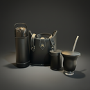 Kit Mateira Chimarrão Preto Elegante 4 Peças