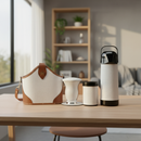 Kit Chimarrão Branca Campeira Premium 6 Peças - Térmica 1L Termolar