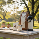 Kit Chimarrão Branca Marrom Campeira 6 Peças - Térmica 1L