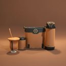 Kit Chimarrão Caramelo Premium 6 Peças Moderno - Térmica 1L