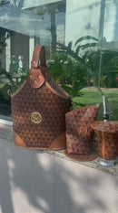 Kit Chimarrão Estampa Geométrica Premium 6 Peças - Térmica 1L